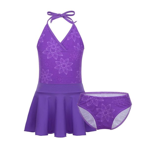 3pcs kids girls swimsuit halter v neck & skirt brief bottoms flower print swimwear bathing suit beachwear bikini sets summer
3pcs kids girls swimsuit halter v neck & skirt brief bottoms flower print swimwear bathing suit beachwear bikini sets summer