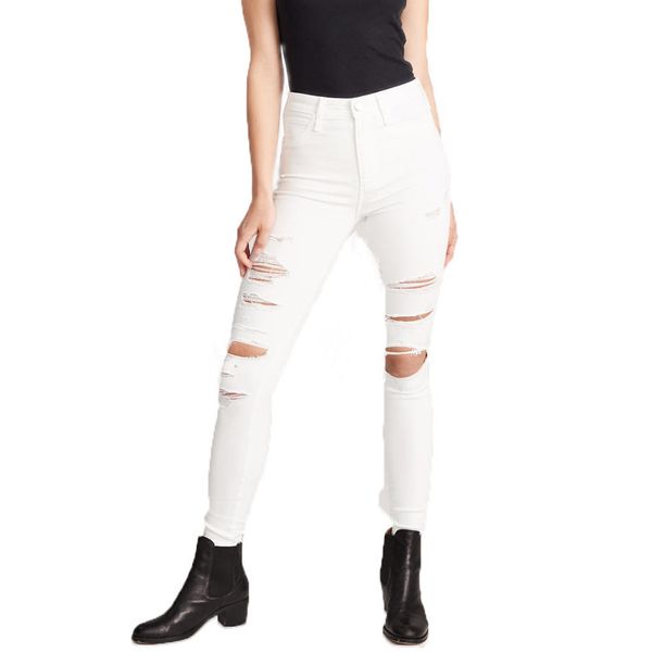 chamsgend fashion white hole jeans 2019 summer mid waist stretch pencil pants korean wild skinny button jeans may8, Blue
chamsgend fashion white hole jeans 2019 summer mid waist stretch pencil pants korean wild skinny button jeans may8, Blue