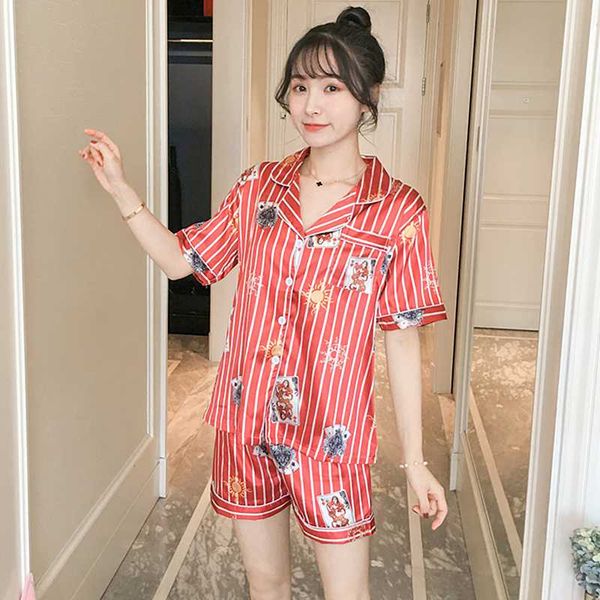2019 summer casual striped с коротким рукавом шелковый атлас pajama наборы для женщин печати шорты пижамы loungewear pijama mujer домашняя о, Blue;gray
2019 summer casual striped с коротким рукавом шелковый атлас pajama наборы для женщин печати шорты пижамы loungewear pijama mujer домашняя о, Blue;gray