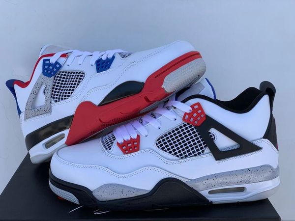 with box)2019 4 se what the 4 basketball shoes men white military blue fire red tech grey sneaker
with box)2019 4 se what the 4 basketball shoes men white military blue fire red tech grey sneaker