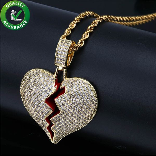 iced out pendant designer necklace hip hop jewelry mens gold chain pendants solid red heart break gold silver pandora style charms love gift
iced out pendant designer necklace hip hop jewelry mens gold chain pendants solid red heart break gold silver pandora style charms love gift
