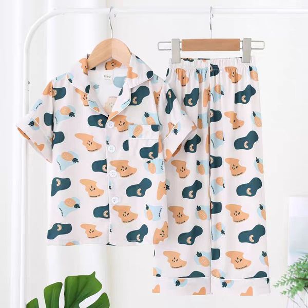 boy's pajamas summer thin pure silk little boy's baby silk ice silk middle and big children's home clothes air conditioning c, Blue;red
boy's pajamas summer thin pure silk little boy's baby silk ice silk middle and big children's home clothes air conditioning c, Blue;red