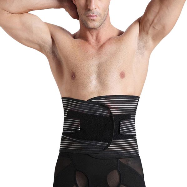 men slim wrap waist cinchers back supportor slimming belt bone control abdomen bands big belly girdle, Black;brown
men slim wrap waist cinchers back supportor slimming belt bone control abdomen bands big belly girdle, Black;brown