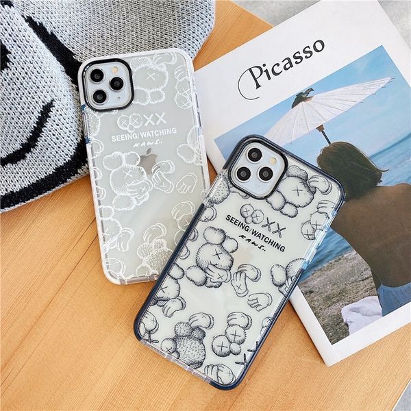 luxury designer silicone transparent cover phone case for iphone 11 pro x xs max xr 7 8 plus fashion brand soft cover funda
luxury designer silicone transparent cover phone case for iphone 11 pro x xs max xr 7 8 plus fashion brand soft cover funda