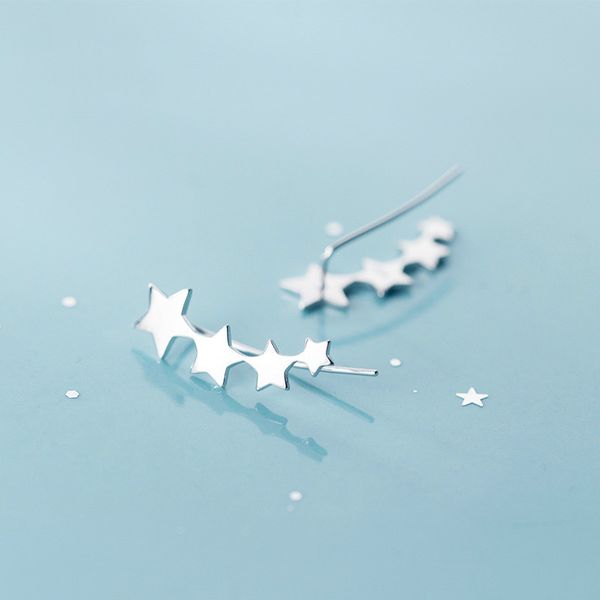 100% 925 sterling silver women's fashion cute tiny 4 star earrings gift for school girls kids lady, Golden;silver
100% 925 sterling silver women's fashion cute tiny 4 star earrings gift for school girls kids lady, Golden;silver