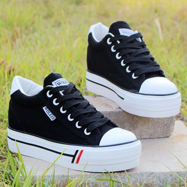 outdoor shoes spring hook and loop canvas shoes women's with thick soles white casual korean version of board student tide, Black
outdoor shoes spring hook and loop canvas shoes women's with thick soles white casual korean version of board student tide, Black