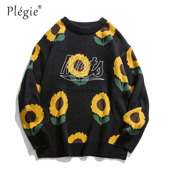 plegie 2019 autumn lotus embroidery sweater winter streetwear fashion men's couple sweaters knitwear sweater men, White;black
plegie 2019 autumn lotus embroidery sweater winter streetwear fashion men's couple sweaters knitwear sweater men, White;black