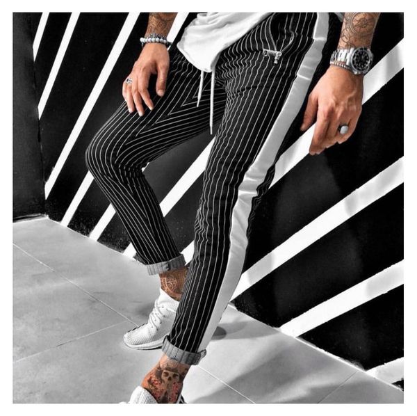 mens fashion designer 2020 striped trousers brand sweatpants new arrive sport jogger pants 2 colors hot, Black
mens fashion designer 2020 striped trousers brand sweatpants new arrive sport jogger pants 2 colors hot, Black