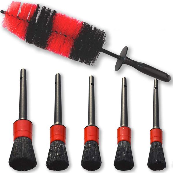 car wheel cleaning brush kit-43cm long soft bristle tire brush and 5 different sizes boar hair detail brushes
car wheel cleaning brush kit-43cm long soft bristle tire brush and 5 different sizes boar hair detail brushes