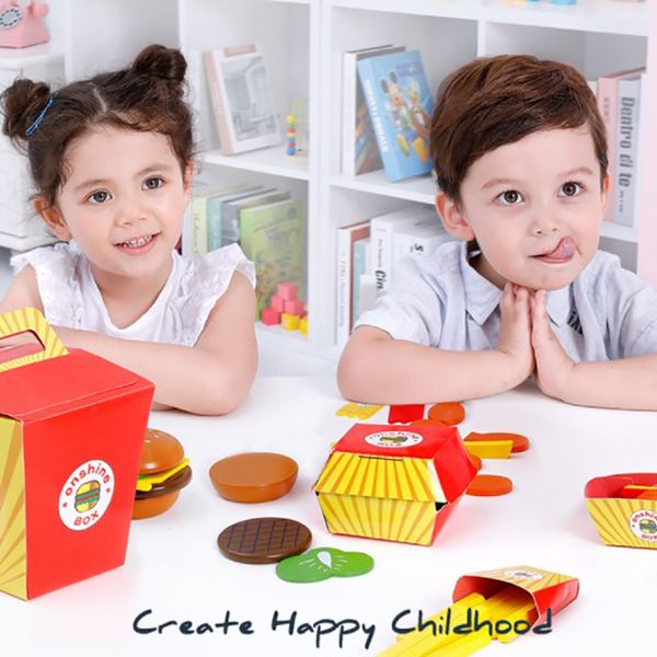 wooden play fast food set mini burger cola french fries steak chicken nuggets pretend play kitchen toys for children
wooden play fast food set mini burger cola french fries steak chicken nuggets pretend play kitchen toys for children