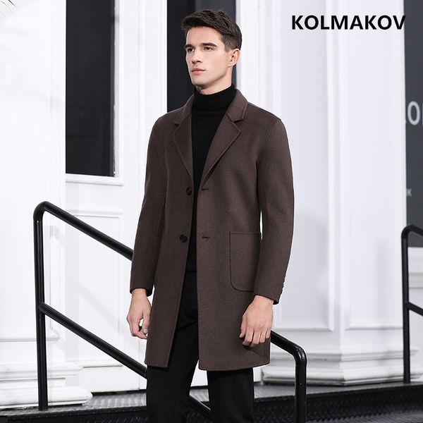 kolmakov new mens autumn winter double-faced woolen coats jackets men 2018 men's wool fabric coat male slim fit plus size m-xxl, Black
kolmakov new mens autumn winter double-faced woolen coats jackets men 2018 men's wool fabric coat male slim fit plus size m-xxl, Black