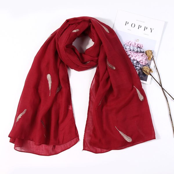 women feather embroidered scarf soft shawl long scarf flower beach wrap ladies stole shawl drop shipping
women feather embroidered scarf soft shawl long scarf flower beach wrap ladies stole shawl drop shipping