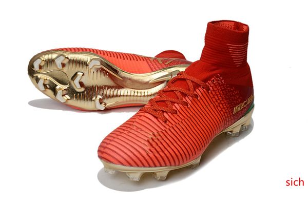 red gold children soccer cleats mercurial superfly 100% original kids soccer shoes high ankle cristiano ronaldo mens womens football boots
red gold children soccer cleats mercurial superfly 100% original kids soccer shoes high ankle cristiano ronaldo mens womens football boots