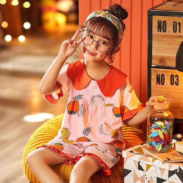 children's pajamas girl's summer short sleeve pure cotton thin style girl's middle and big children's cotton home clothe, Blue;red
children's pajamas girl's summer short sleeve pure cotton thin style girl's middle and big children's cotton home clothe, Blue;red