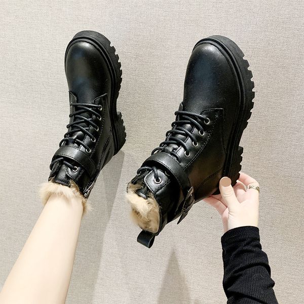 shoes winter boots lady boots-women booties woman 2019 low heel lace up luxury designer round toe 2020 mid calf rubber mid-calf, Black
shoes winter boots lady boots-women booties woman 2019 low heel lace up luxury designer round toe 2020 mid calf rubber mid-calf, Black