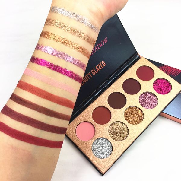 beauty glazed 10 shades pigmented eye shadow makeup eyeshadow palette glitter shimmer matte warm color eyeshadow pallete epacket
beauty glazed 10 shades pigmented eye shadow makeup eyeshadow palette glitter shimmer matte warm color eyeshadow pallete epacket