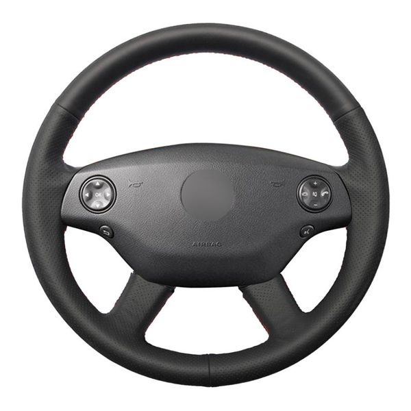 hand sew black genuine leather car steering wheel cover for s-class 2006 2007 2008
hand sew black genuine leather car steering wheel cover for s-class 2006 2007 2008
