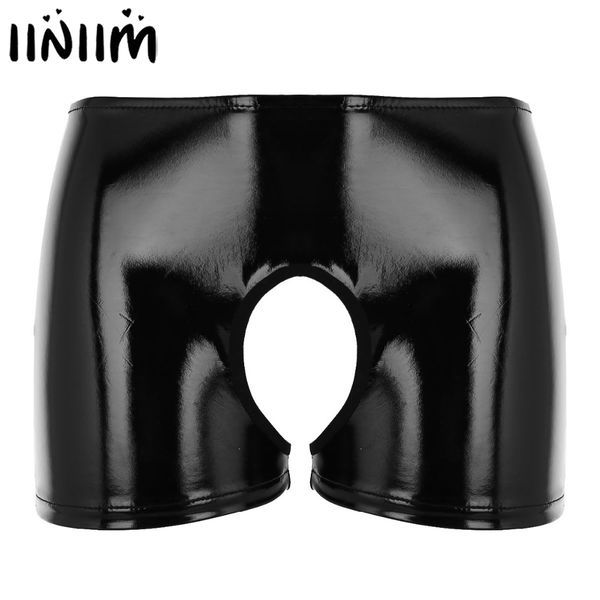women lingerie slim fit underpants bedtime shiny stretchy patent leather open crotch wetlook boxer briefs underwear panties, Black;pink
women lingerie slim fit underpants bedtime shiny stretchy patent leather open crotch wetlook boxer briefs underwear panties, Black;pink