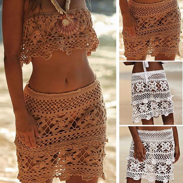 2019 fashion summer women crochet cotton hollow-out beach skirt handmade flower swimsuit solid color a-line skirt ship, Blue;gray
2019 fashion summer women crochet cotton hollow-out beach skirt handmade flower swimsuit solid color a-line skirt ship, Blue;gray