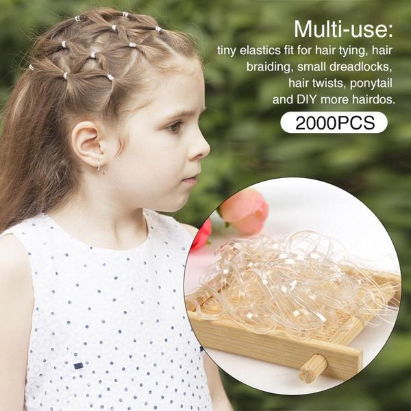 2000pcs/pack ponytail holder mini elastic hair band soft braiding for kids tpu accessories girls wedding hairstyle dreadlocks, Slivery;white
2000pcs/pack ponytail holder mini elastic hair band soft braiding for kids tpu accessories girls wedding hairstyle dreadlocks, Slivery;white