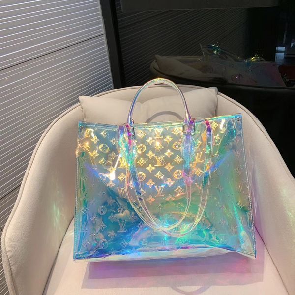 2019 new transparent colorful fashion women's luxury designer handbag popular brands ladies shoulder bag totes ba, Black
2019 new transparent colorful fashion women's luxury designer handbag popular brands ladies shoulder bag totes ba, Black