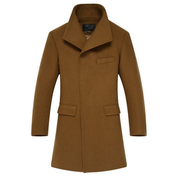 thick wool coat slim fit stand collar woolen coat winter casual clothing men long khaki blend male large size mens overcoat, Black
thick wool coat slim fit stand collar woolen coat winter casual clothing men long khaki blend male large size mens overcoat, Black