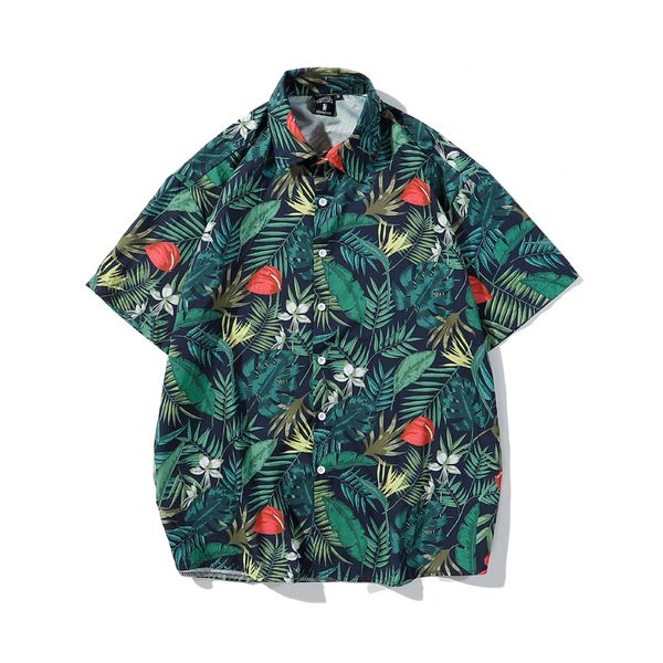men's casual shirts shirt short sleeved summer relaxed beach holiday hawaiian couple floral men, White;black
men's casual shirts shirt short sleeved summer relaxed beach holiday hawaiian couple floral men, White;black