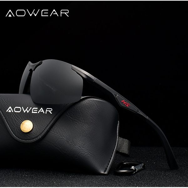 aowear men polarized sunglasses male aluminum magnesium hd polaroid rimless sun glasses for men driving outdoor sports shades, White;black
aowear men polarized sunglasses male aluminum magnesium hd polaroid rimless sun glasses for men driving outdoor sports shades, White;black