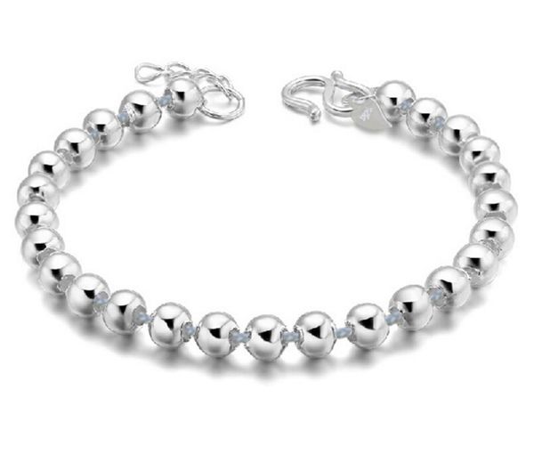 925 sterling silver hand chain lucky round prayer beads bracelets & bangles for men and women fashion jewelry s-b10, Black
925 sterling silver hand chain lucky round prayer beads bracelets & bangles for men and women fashion jewelry s-b10, Black