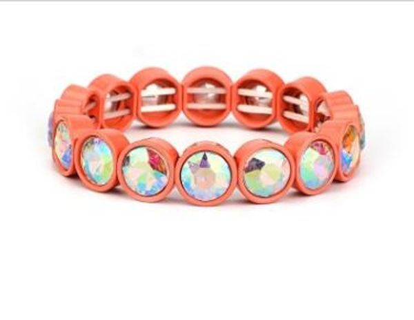 orange bohemian-style crystal bracelet spray-painted multicolor zircon bracelet glass drill elastic lady jewelry, Black
orange bohemian-style crystal bracelet spray-painted multicolor zircon bracelet glass drill elastic lady jewelry, Black