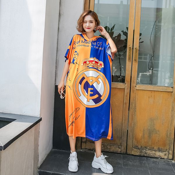 2020 women dresses europe oversized fashion long loose cartoon printed designer dress hooded short sleeve skirt women clothes plus size, Black;gray
2020 women dresses europe oversized fashion long loose cartoon printed designer dress hooded short sleeve skirt women clothes plus size, Black;gray