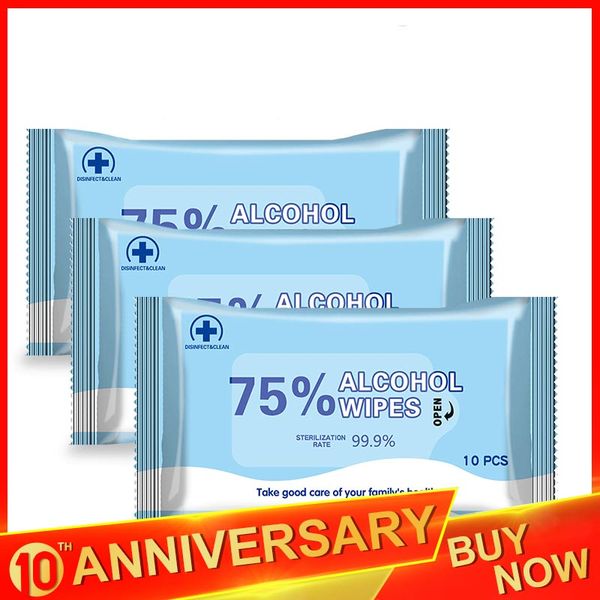 10pcs/pack 75% alcohol wet wipes antiseptic cleaning sterilization hand care cleaning wet sterilization wipes disinfection wipes
10pcs/pack 75% alcohol wet wipes antiseptic cleaning sterilization hand care cleaning wet sterilization wipes disinfection wipes