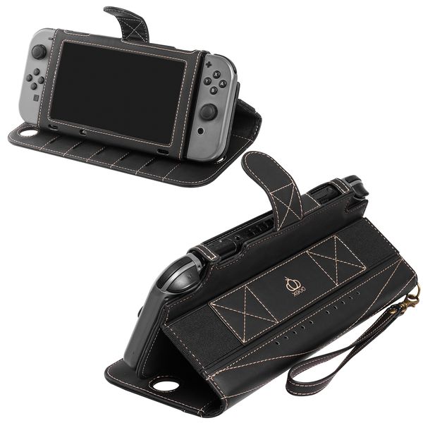carrying case pu leather protect flip travel cover for nintendo switch case, with 10 card holeders & stand function
carrying case pu leather protect flip travel cover for nintendo switch case, with 10 card holeders & stand function