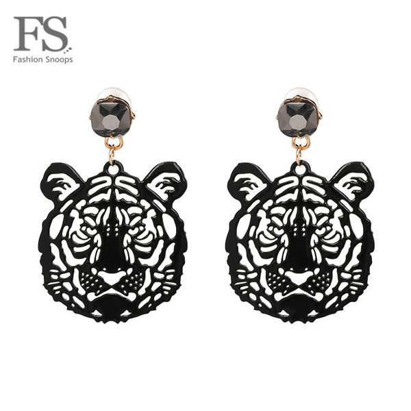 fashionsnoops brand drop tiger head earrings resin big earring large brinco ear accessories oorbellen grils party gift, Silver
fashionsnoops brand drop tiger head earrings resin big earring large brinco ear accessories oorbellen grils party gift, Silver
