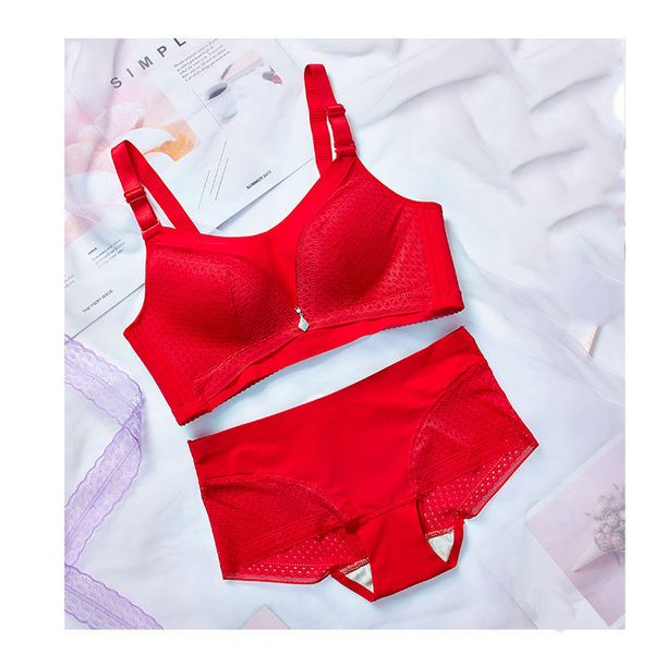 smooth gathering bralette women push up removable shoulder strap bra set wire 3/4 cup lingerie, Red;black
smooth gathering bralette women push up removable shoulder strap bra set wire 3/4 cup lingerie, Red;black
