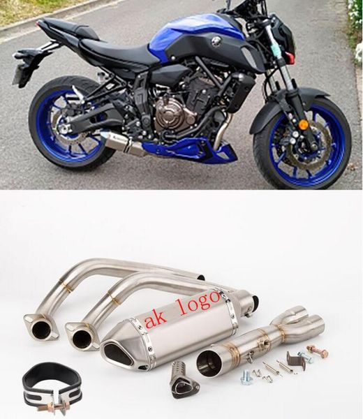 51mm for mt-07 fz-07 2014-2018 full exhaust system link akrapovic mid pipe 304 stainless steel xsr700 fz07 mt mt07 slip on
51mm for mt-07 fz-07 2014-2018 full exhaust system link akrapovic mid pipe 304 stainless steel xsr700 fz07 mt mt07 slip on