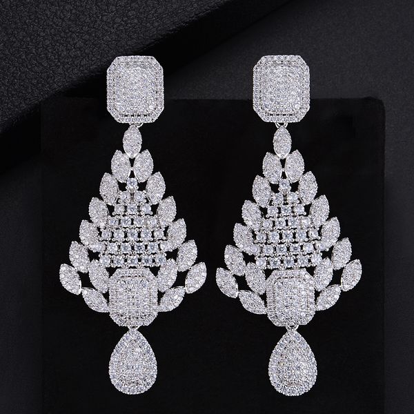 larrauri 2019 new design women fashion jewelry cubic zirconia earrings nigerian bridal wedding earrings dangle drop, Silver
larrauri 2019 new design women fashion jewelry cubic zirconia earrings nigerian bridal wedding earrings dangle drop, Silver