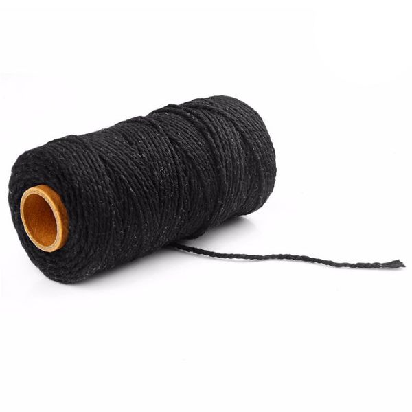 100m 2mm cotton natural rope cord string twisted craft diy home textile hand embroidery floss & thread, Black;white
100m 2mm cotton natural rope cord string twisted craft diy home textile hand embroidery floss & thread, Black;white