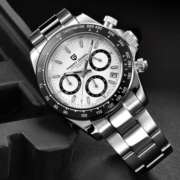 pagani design 2020 new men watches sports quartz watch men steel waterproof male clock fashion chronograph relogio masculino+box, Slivery;brown
pagani design 2020 new men watches sports quartz watch men steel waterproof male clock fashion chronograph relogio masculino+box, Slivery;brown
