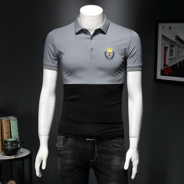 2020 new black and brown panel mercerized cotton lapel t-shirt polo shirt mens clothing qiantang 6016-p75 false mode, White;black
2020 new black and brown panel mercerized cotton lapel t-shirt polo shirt mens clothing qiantang 6016-p75 false mode, White;black