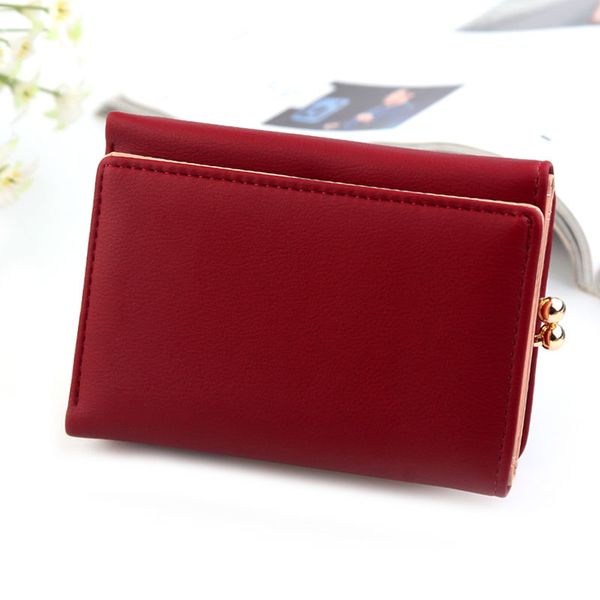 1 pcs women lady wallet purse short design pu leather gift for money cards coin new, Red;black
1 pcs women lady wallet purse short design pu leather gift for money cards coin new, Red;black