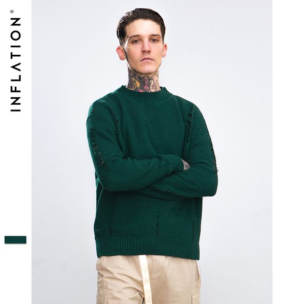 inflation ripped out holes sweater pullover winter autumn distressed sweaters mens knitted sweater male hip hop streetwear 8732w, White;black
inflation ripped out holes sweater pullover winter autumn distressed sweaters mens knitted sweater male hip hop streetwear 8732w, White;black