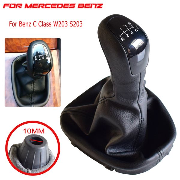 6 speed manual gear stick shift knob lever handball for - c class w203 2000-2004 s203 with leather dust-proof cover
6 speed manual gear stick shift knob lever handball for - c class w203 2000-2004 s203 with leather dust-proof cover