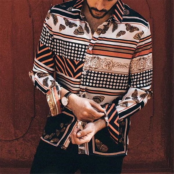 осень мужские рубашки вскользь тонкой streetwear printed красочный блуза отворотом vintage полька кнопки вверх платье рубашка с длинным рука, White;black
осень мужские рубашки вскользь тонкой streetwear printed красочный блуза отворотом vintage полька кнопки вверх платье рубашка с длинным рука, White;black