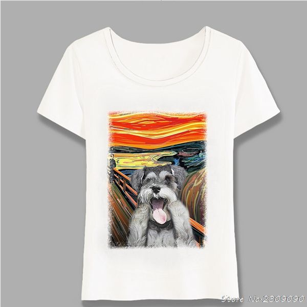 art painting schnauzer cry t-shirt new summer women t-shirt fashion watercolor dog casual female novelty cool tees harajuku, White
art painting schnauzer cry t-shirt new summer women t-shirt fashion watercolor dog casual female novelty cool tees harajuku, White