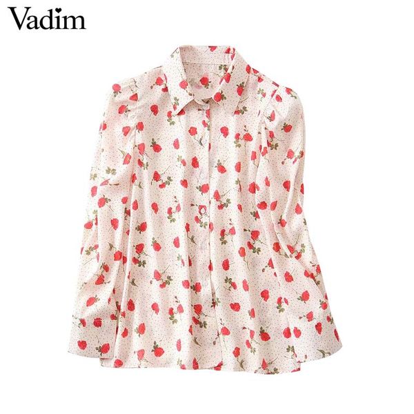 women's blouses & shirts vadim women sweet floral print blouse long sleeve turn down colllar shirt female causal cute fashion blusas l, White
women's blouses & shirts vadim women sweet floral print blouse long sleeve turn down colllar shirt female causal cute fashion blusas l, White
