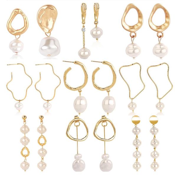 korean imitation pearl drop earrings mix styles irregular piercing ear hoop dangle chandelier earrings simulated pearls jewelry wholesale, Silver
korean imitation pearl drop earrings mix styles irregular piercing ear hoop dangle chandelier earrings simulated pearls jewelry wholesale, Silver