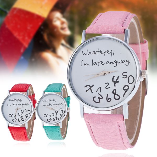 exquisite women quartz watch simple printed whatever alloy dial with pu wrist strap @m23, Slivery;brown
exquisite women quartz watch simple printed whatever alloy dial with pu wrist strap @m23, Slivery;brown