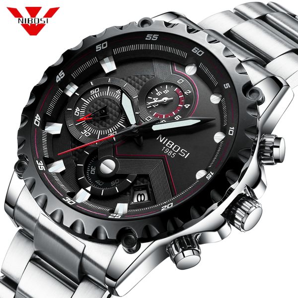 nibosi fashion mens watches brand luxury big dial military quartz watch waterproof chronograph watch men relogio masculino, Slivery;brown
nibosi fashion mens watches brand luxury big dial military quartz watch waterproof chronograph watch men relogio masculino, Slivery;brown