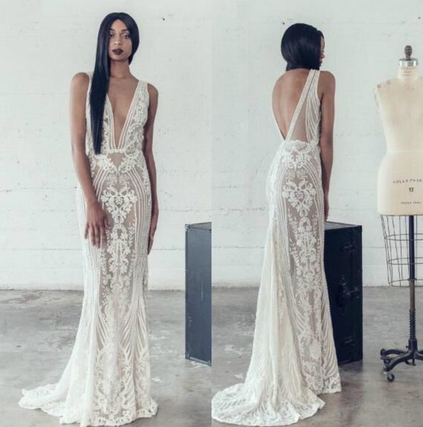 adam zohar 2019 mermaid wedding dresses v neck appliqued lace bridal gowns backless abiti da sposa custom illusion wedding dress, White
adam zohar 2019 mermaid wedding dresses v neck appliqued lace bridal gowns backless abiti da sposa custom illusion wedding dress, White